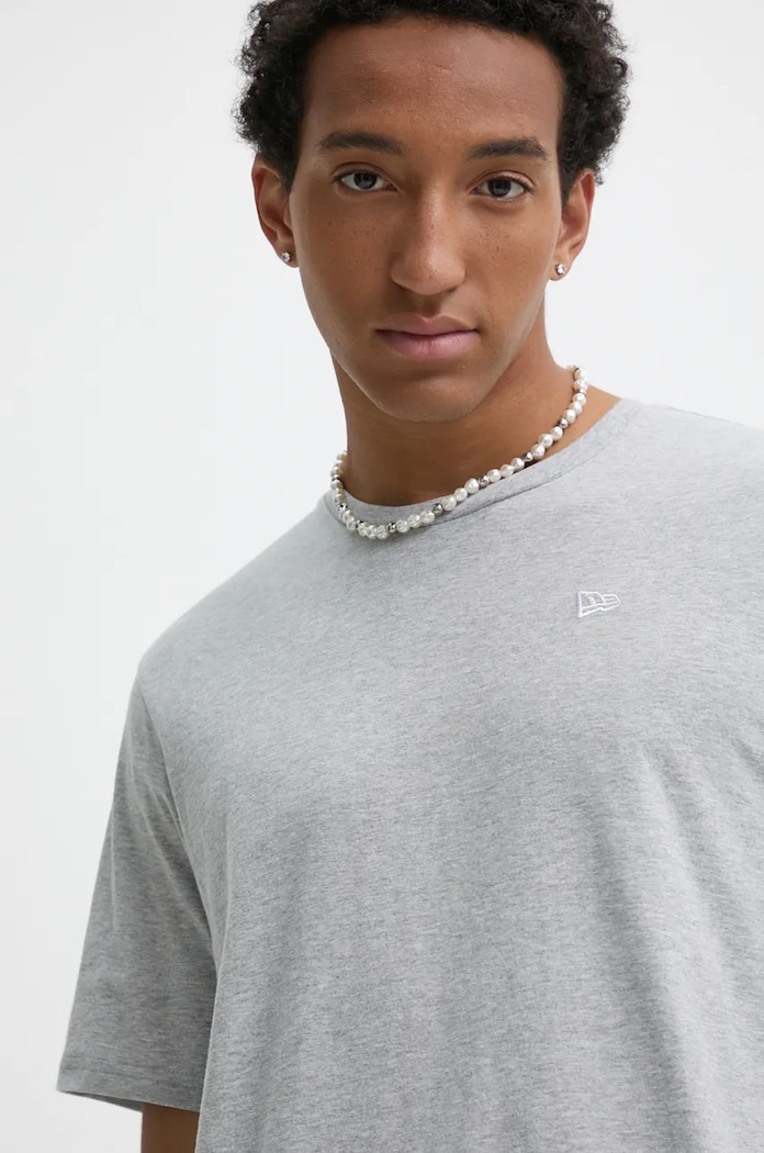 Bavlnené tričko New Era ESSENTIALS TEE sivá 60416746