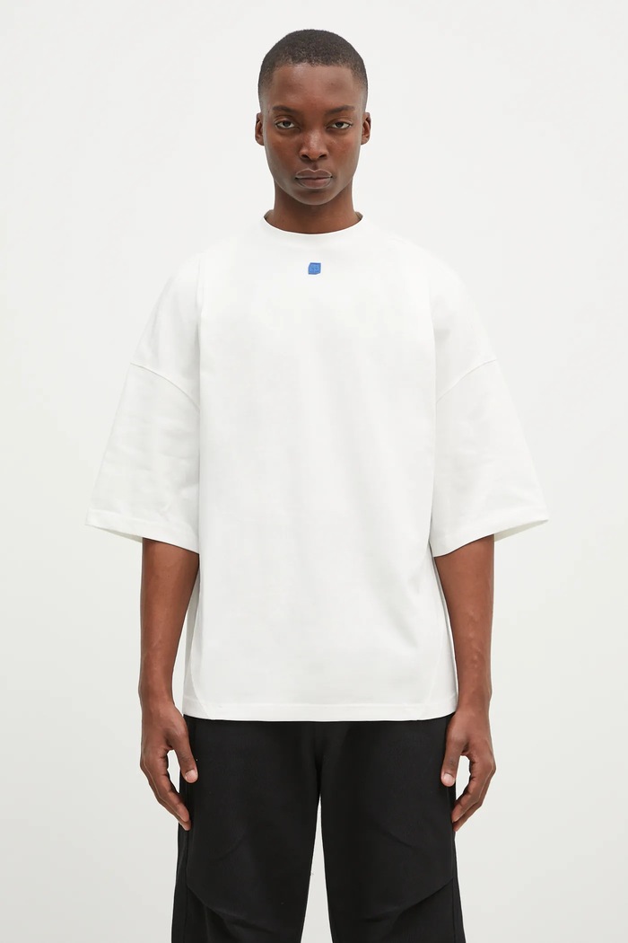 Ader Error t-shirt okrągły biały J62K41.00IE7
