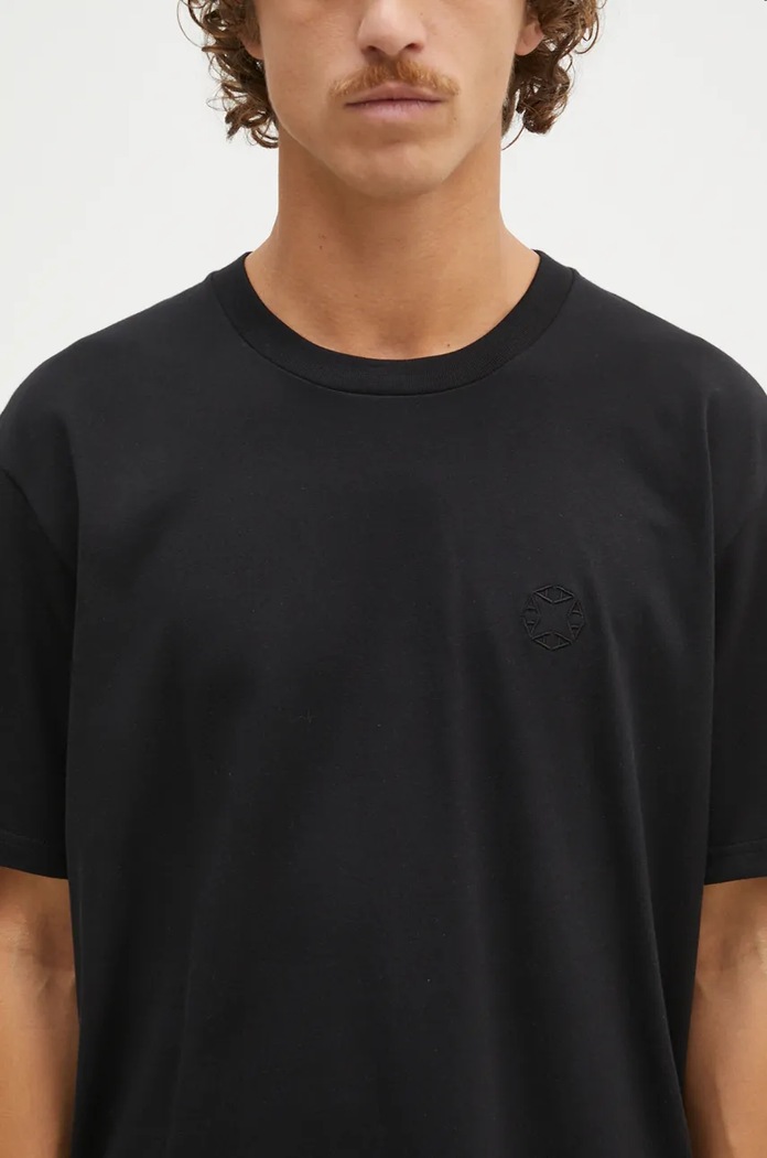 Bavlnené tričko 1017 ALYX 9SM Regular Fit Crewneck Tee čierna AAMTS0484FA01