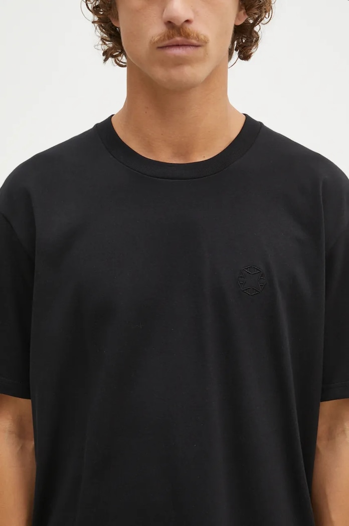 Bavlnené tričko 1017 ALYX 9SM Regular Fit Crewneck Tee čierna AAMTS0484FA01