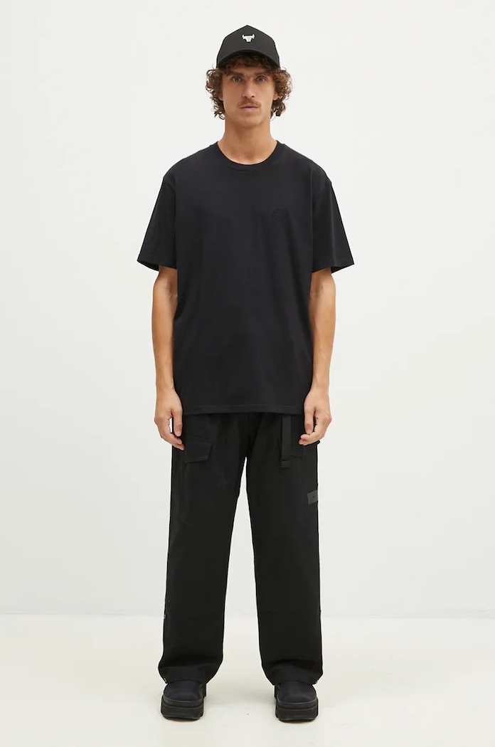 Bavlnené tričko 1017 ALYX 9SM Regular Fit Crewneck Tee AAMTS0484FA01 čierna