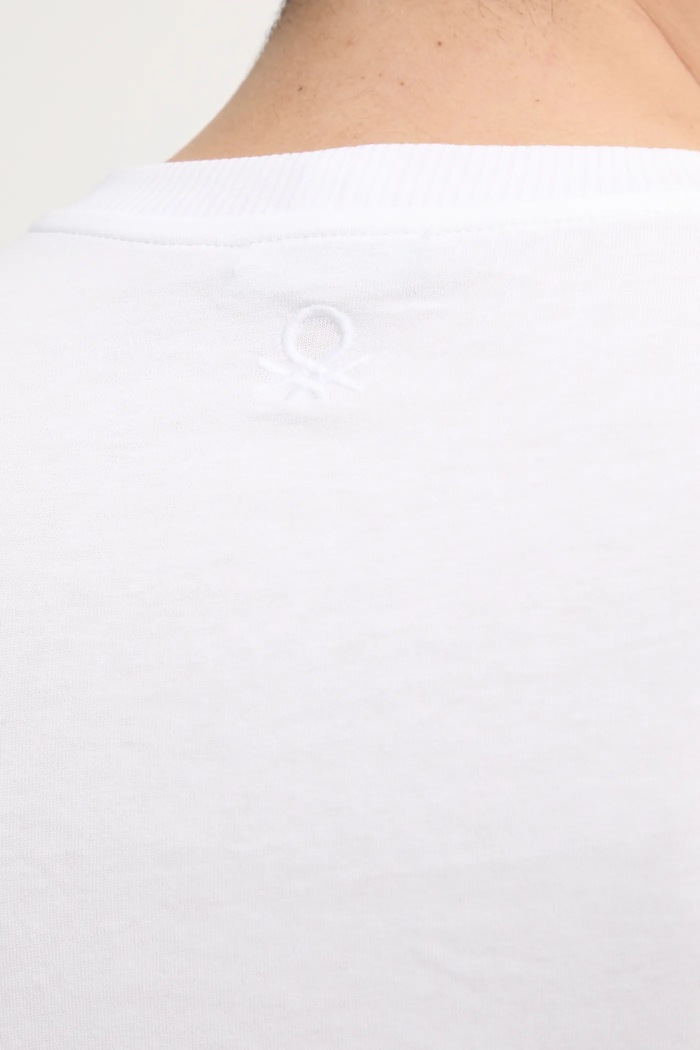 United Colors of Benetton tricou din bumbac 3BL0U10A8 alb