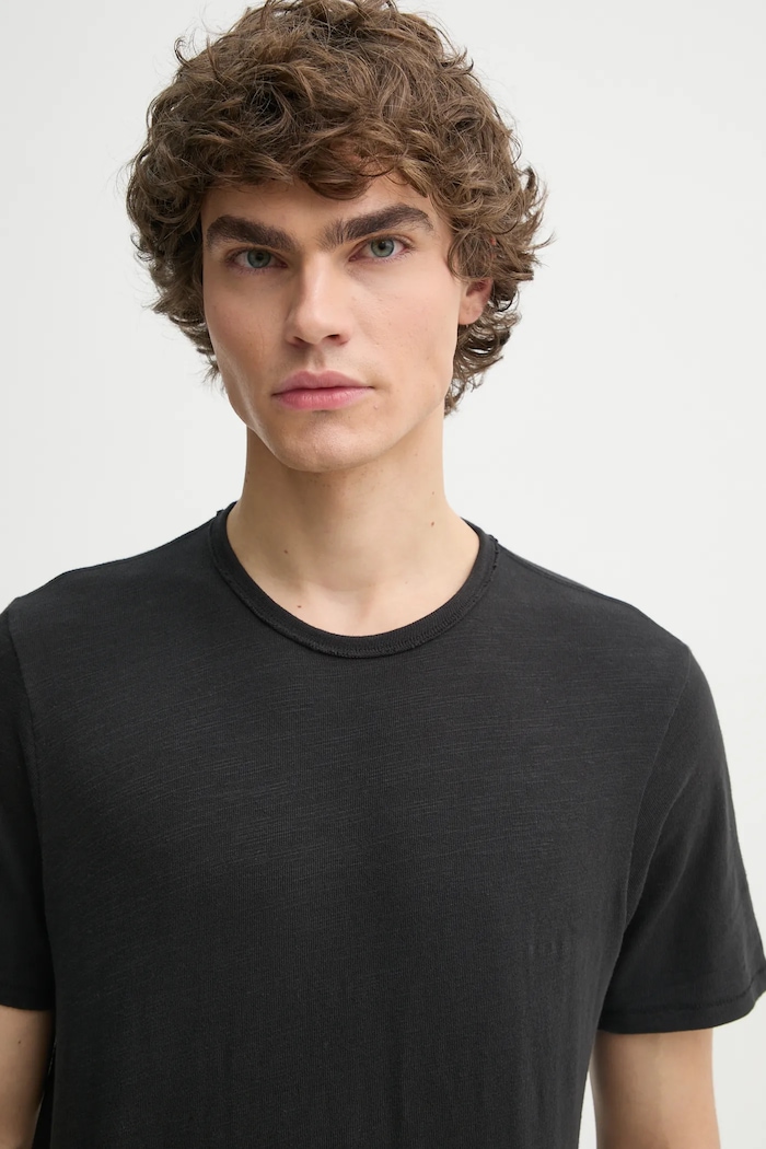 Bavlněné tričko Rag & Bone černá M000T096G