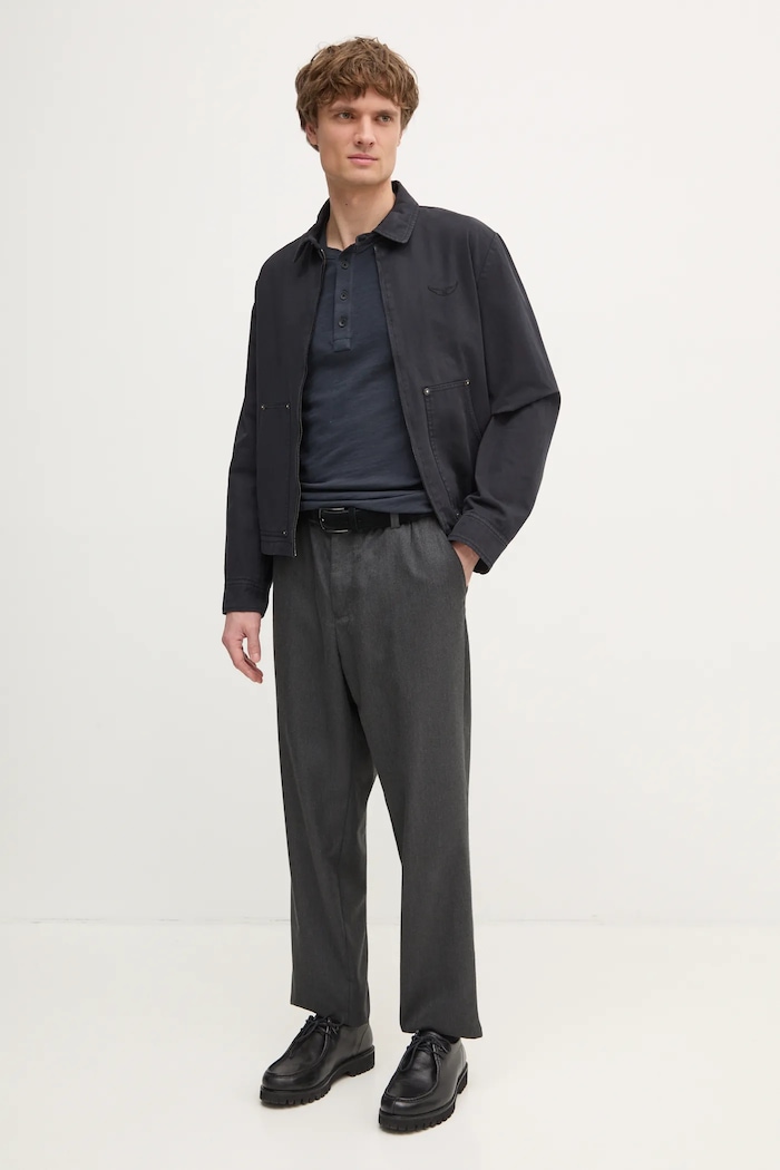 Rag & Bone t-shirt bawełniany M000T906G granatowy AA00