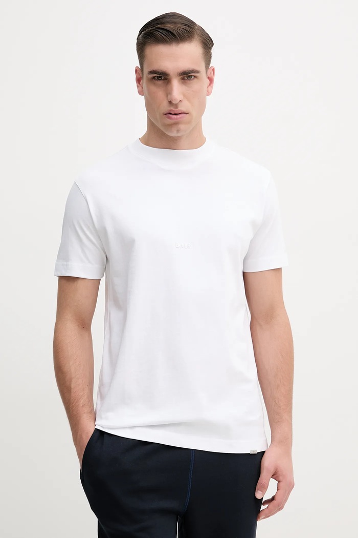 BALR. tricou din bumbac uni alb B1112.1281.NOS