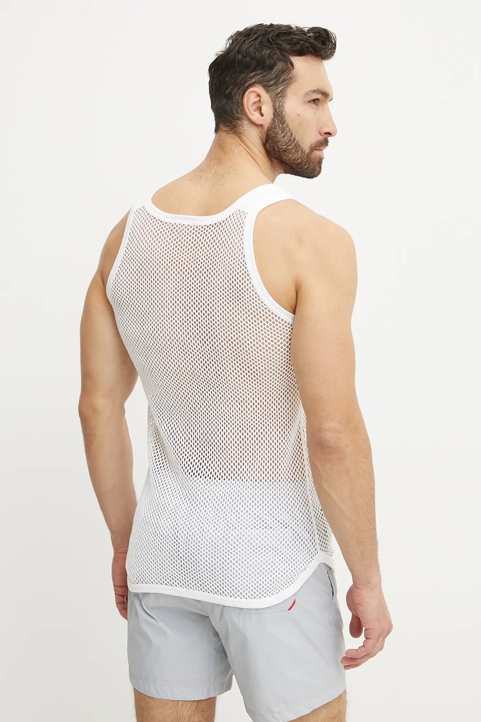 Resteröds top Brynje grovmasket singlet 7302.1 biały AA00