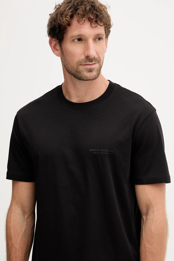 Oblečení Bavlněné tričko Armani Exchange XM001281.AF10361.NOS černá