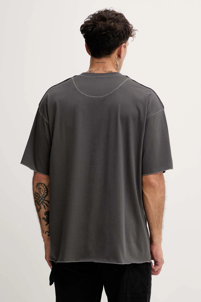 Odzież Diesel t-shirt bawełniany T-CRAHOR-BOXT-T1 A19463.0NIAX szary