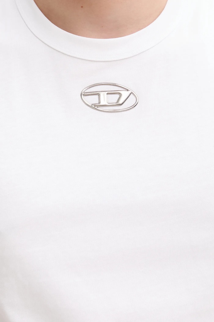 Diesel tricou din bumbac T-BISCO A15372.0CLBR alb