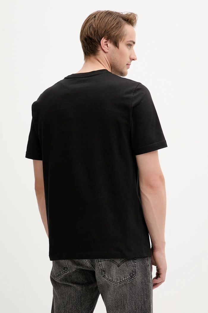 Abbigliamento Diesel t-shirt in cotone T-ADJUST-BIGOVAL A17402.0NJBM nero