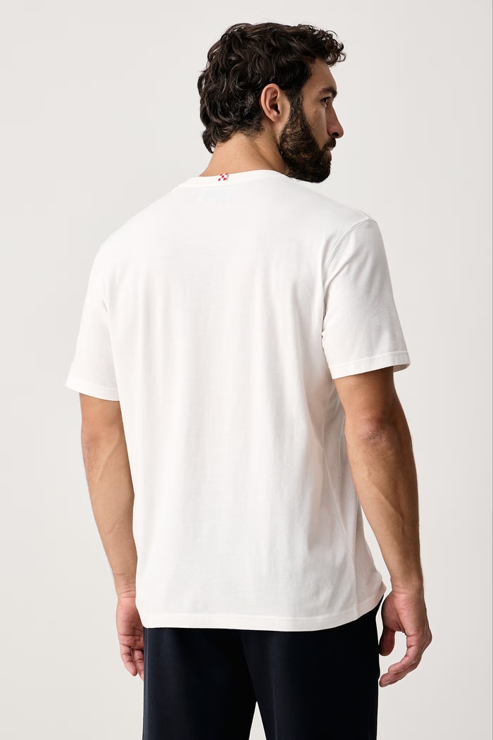 Odzież MC2 Saint Barth T-shirt męski bawełniany ARN0004 biały
