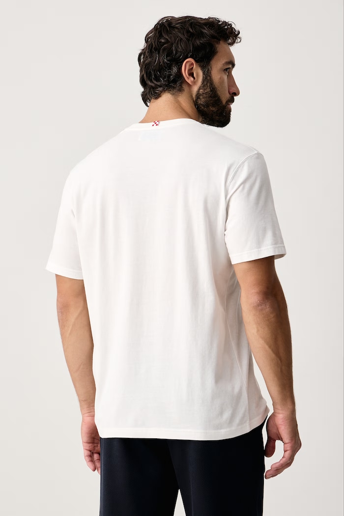 Odzież MC2 Saint Barth T-shirt męski bawełniany ARN0004 biały