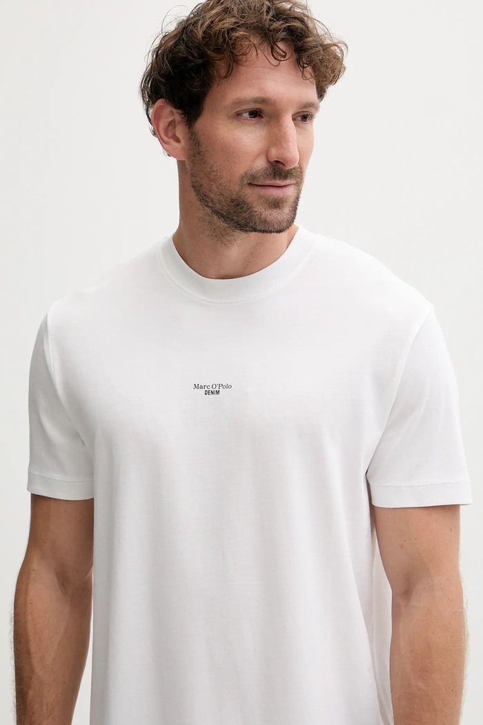 Дрехи Памучна тениска Marc O'Polo 5000006275 бял