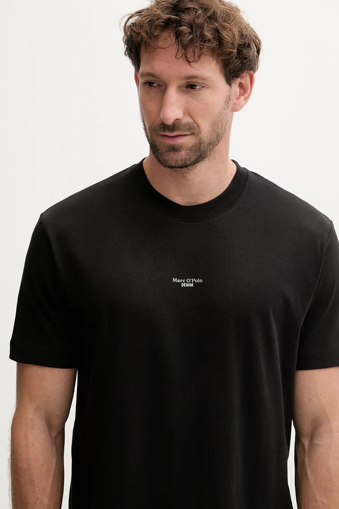 Îmbrăcăminte Marc O'Polo tricou din bumbac 5000006275 negru