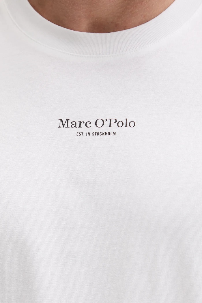 Памучна тениска Marc O'Polo бял 5000009408