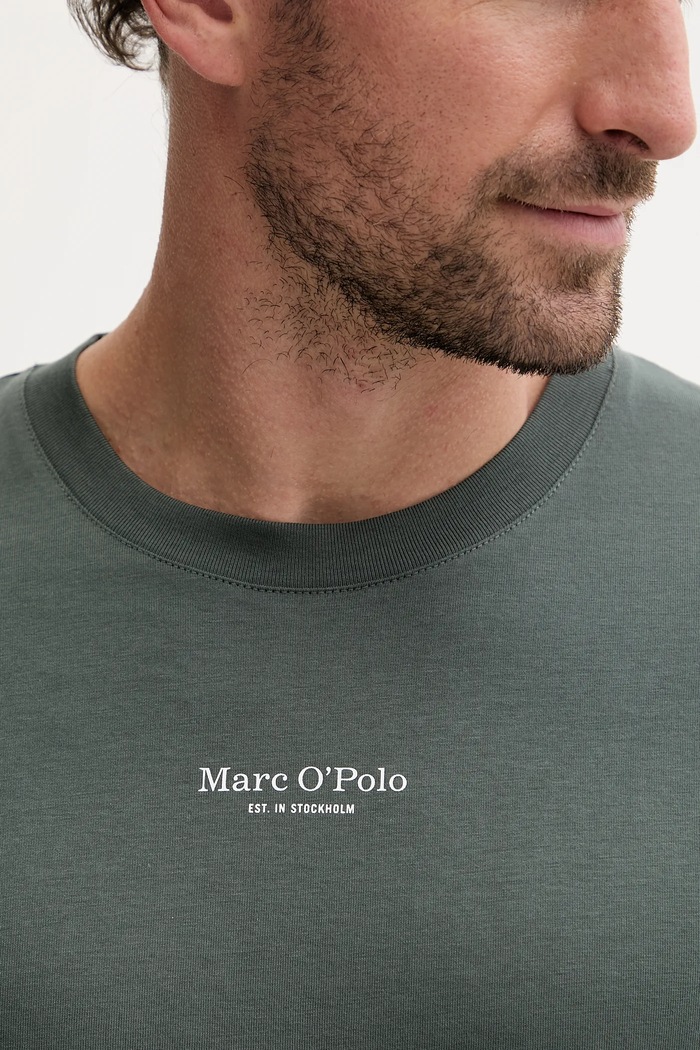 Marc O'Polo t-shirt bawełniany zielony 5000009408