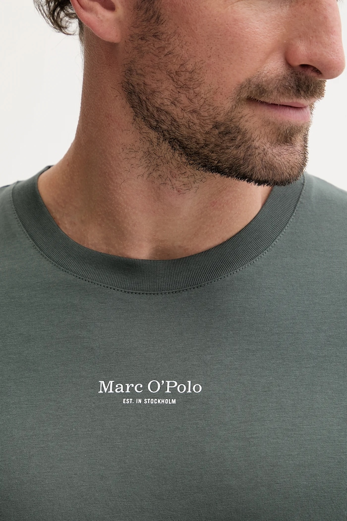 Marc O'Polo t-shirt bawełniany zielony 5000009408