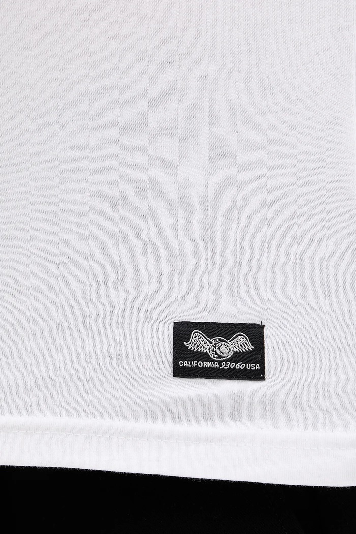 Von Dutch t-shirt bawełniany biały VD.1.TSC.FIRST