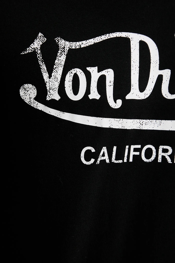Von Dutch t-shirt bawełniany VD.1.TSC.FIRST czarny
