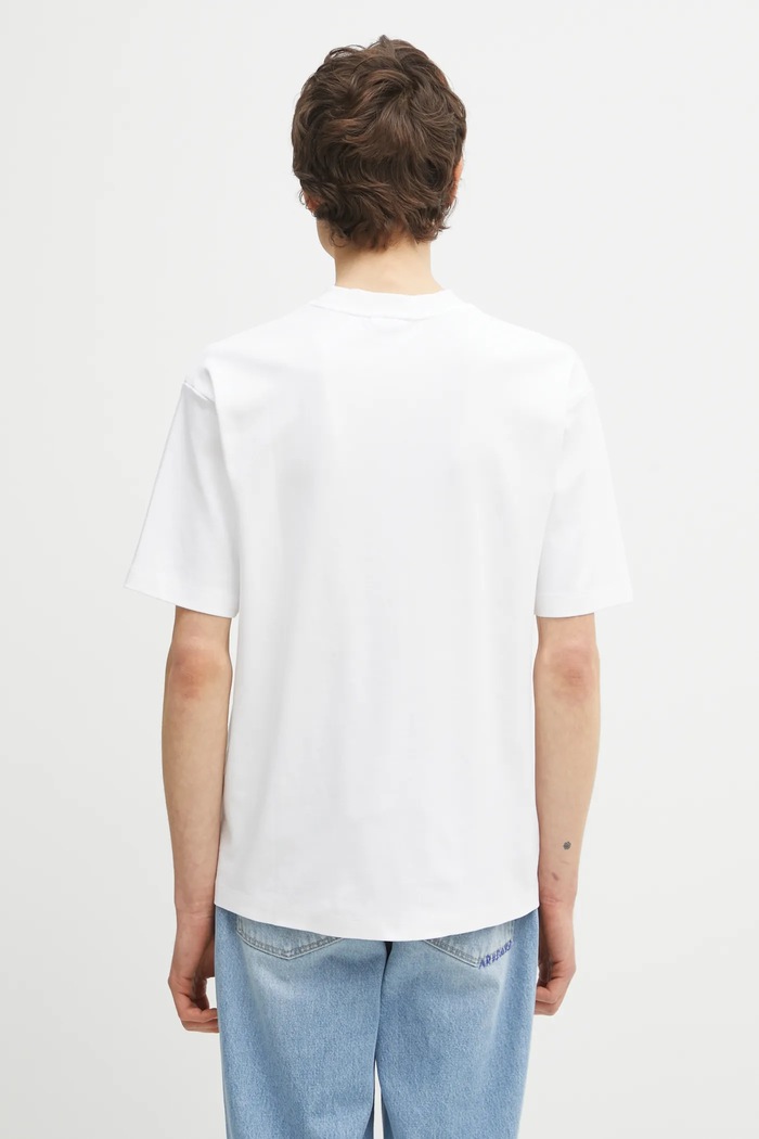 Oblečenie Bavlnené tričko Drôle de Monsieur Le T-Shirt Slogan Classique PERM.TS202.CO002 biela