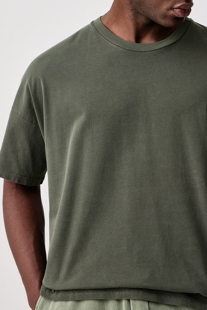 T-shirt męski bawełniany American Vintage MFIZ02A zielony