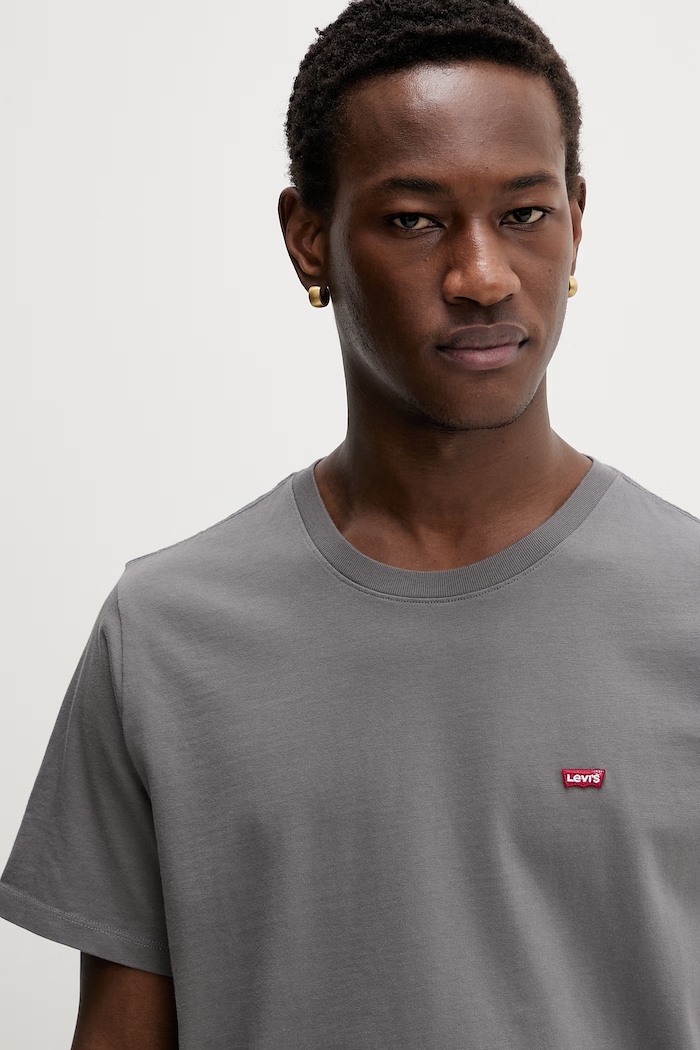 Bavlnené tričko Levi's LSE SS ORIGINAL HM TEE sivá A3117