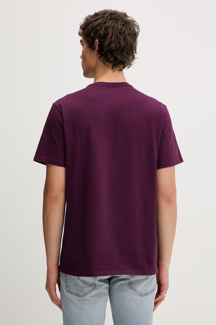 Îmbrăcăminte Levi's tricou din bumbac LSE SS ORIGINAL HM TEE A3117 burgundia