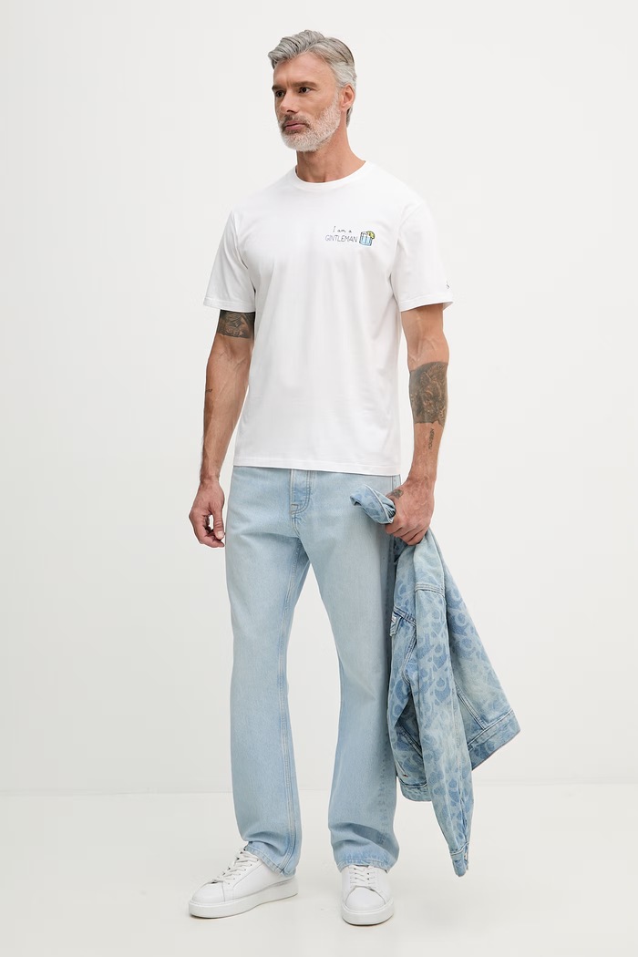 MC2 Saint Barth tricou pentru bărbați, din bumbac POT0001. alb AA00