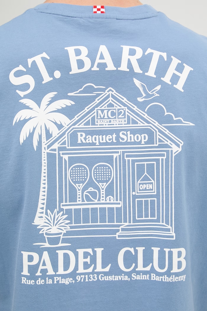 MC2 Saint Barth tričko pánske bavlnené PRL0002 modrá