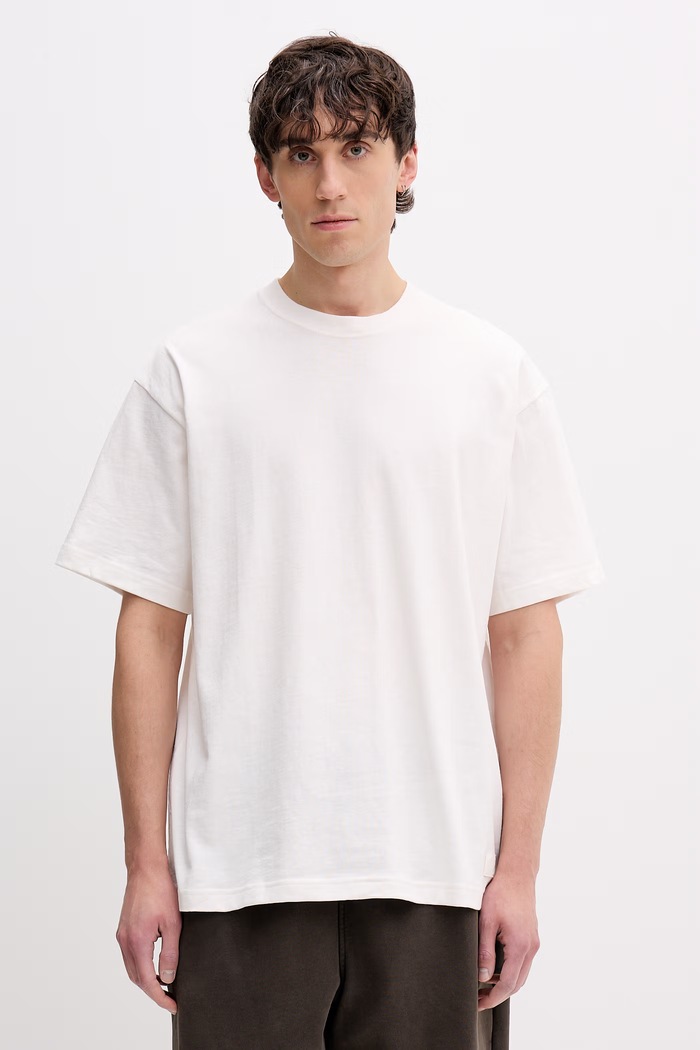 Vans tričko pánske bavlnené Premium LX SS Loose Fit béžová VN000TBPC9F1