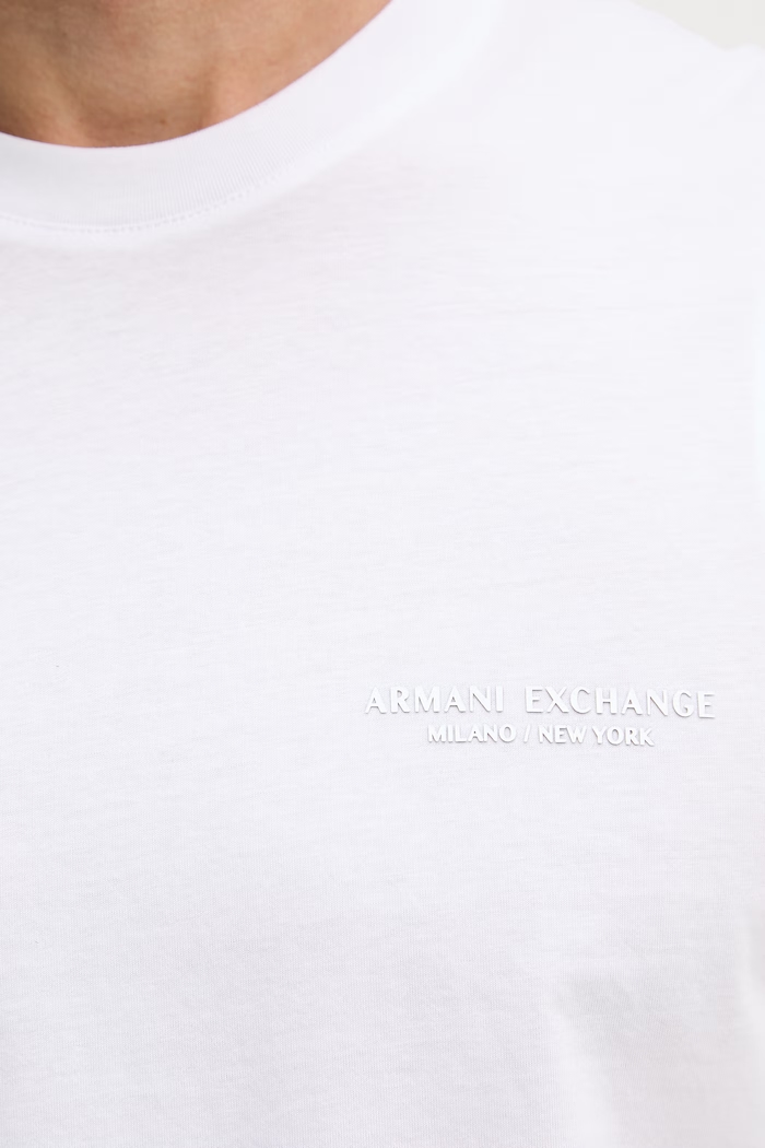 Armani Exchange top pánsky bavlnený XM002640.AF10364.NOS biela
