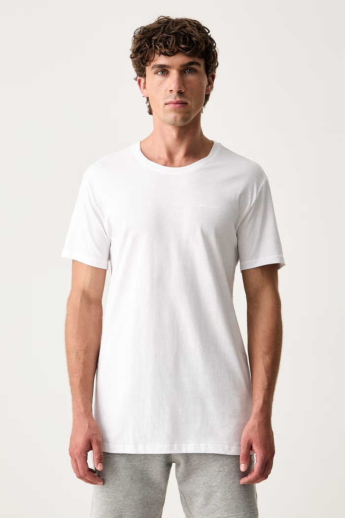 Palm Angels T-shirt basic męski 3-pack PLA1UMWTS04TR szary AA00