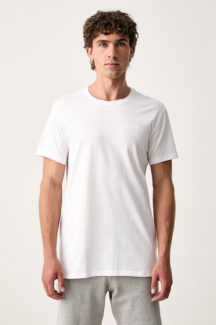 Palm Angels T-shirt basic męski 3-pack PLA1UMWTS04TR czarny AA00