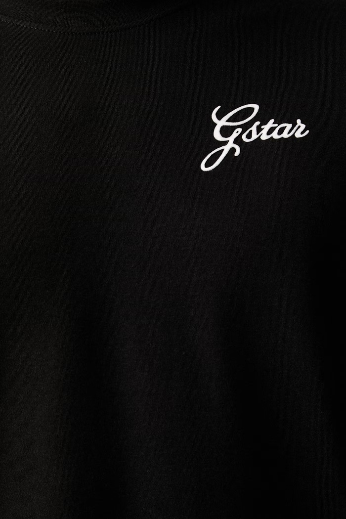 G-Star T-shirt damski bawełniany Script r t D31079.C812 czarny