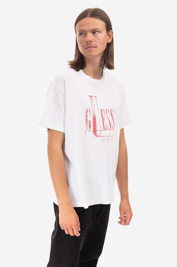 Βαμβακερό μπλουζάκι Guess M2BI08.KBB50