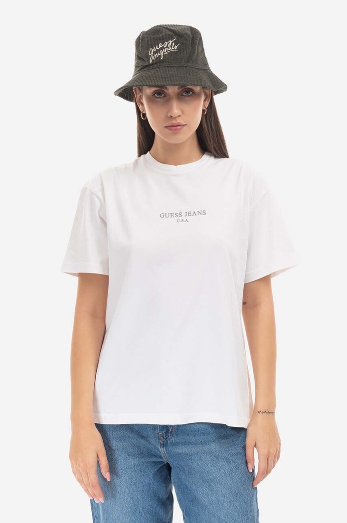 Βαμβακερό μπλουζάκι Guess M2BI01.KBB50