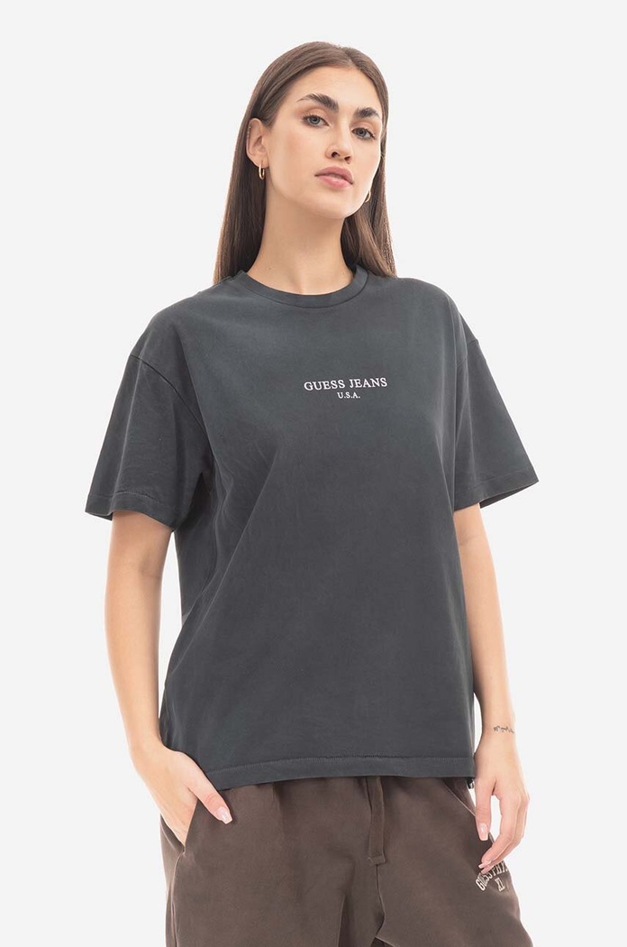 Βαμβακερό μπλουζάκι Guess M2BI01.KBB50
