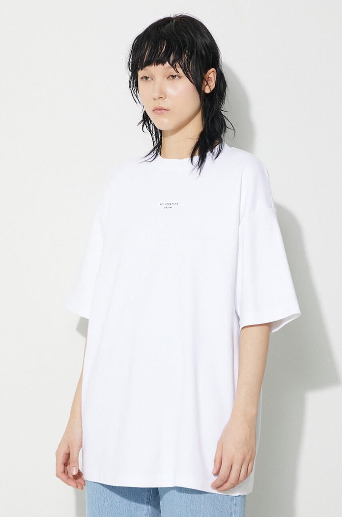 Drôle de Monsieur cotton t-shirt P01WT.WHITE white