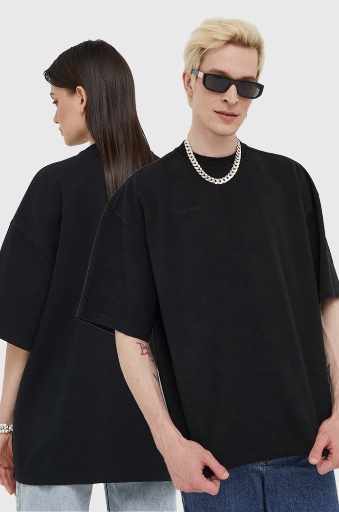Preach t-shirt in cotone rilassato nero 206312.NOS