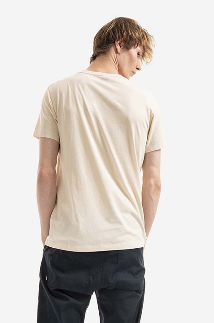 Odzież Fjallraven t-shirt bawełniany Nature F87053.113 beżowy
