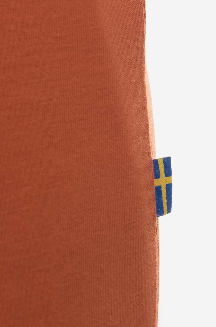 Fjallraven t-shirt bawełniany Nature F87053.243 pomarańczowy