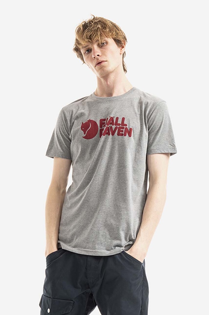 Tričko Fjallraven potisk šedá F87310.051