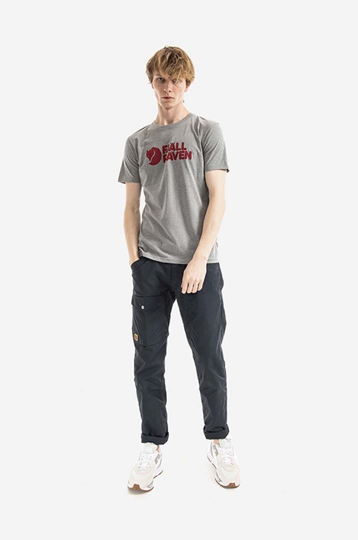 Tričko Fjallraven F87310.051 šedá SS25