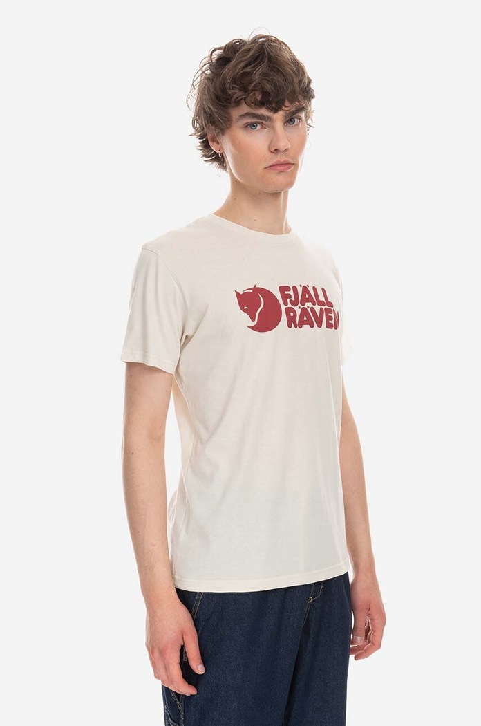 Tričko Fjallraven potisk béžová F87310.113