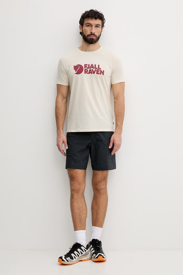 Oblečení Tričko Fjallraven F87310.113 béžová