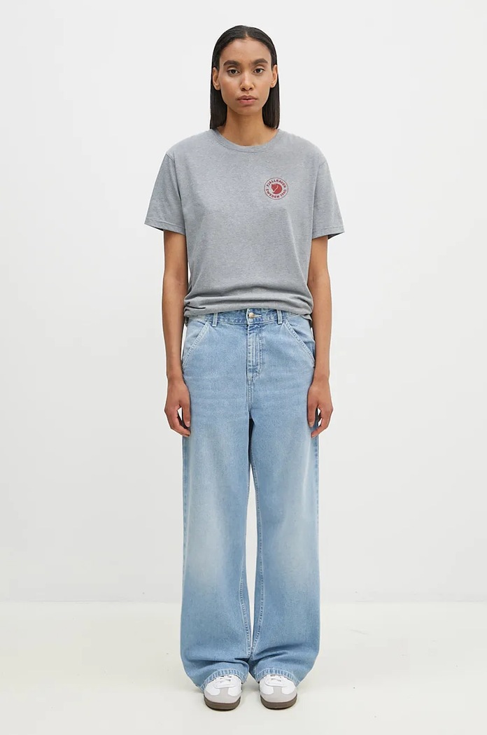 Fjallraven t-shirt Fox Boxy Logo Tee F87313.051 szary