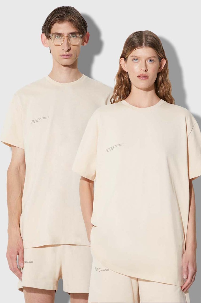 Pangaia t-shirt regolare beige 10000288