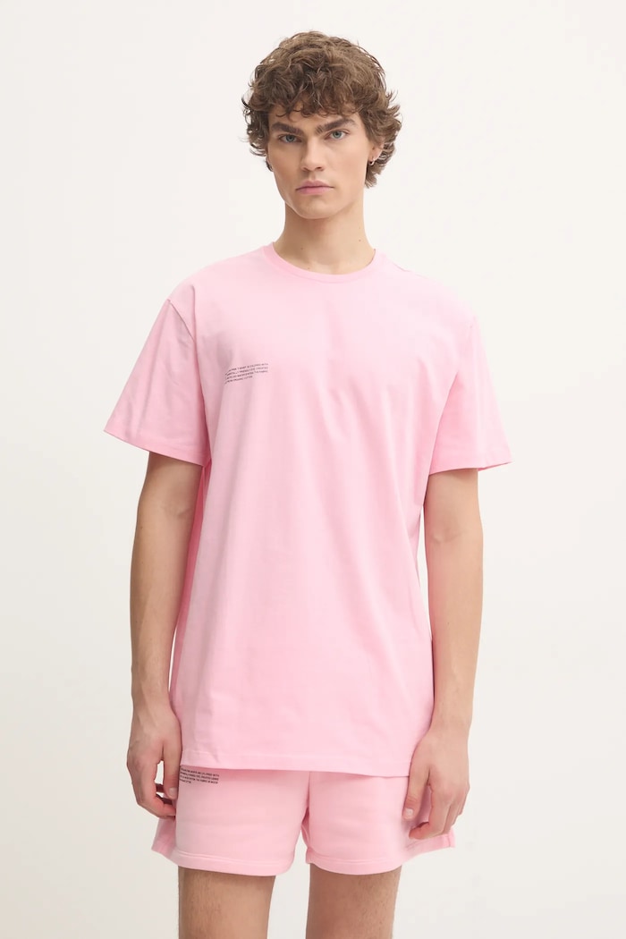 Pangaia t-shirt bawełniany 10000287 różowy AA00