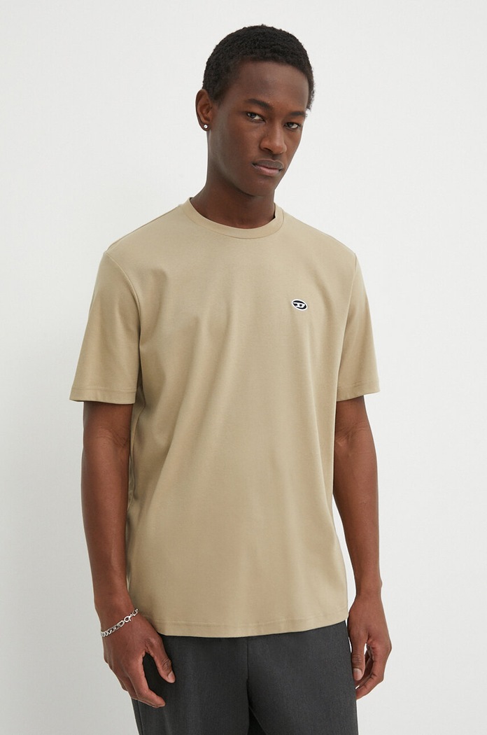 Diesel t-shirt bawełniany T-JUST-DOVAL-PJ MAGLIETTA bawełna zielony A03819.0AIJU