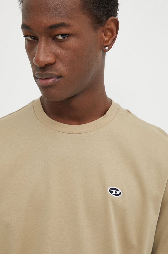 Diesel t-shirt bawełniany T-JUST-DOVAL-PJ MAGLIETTA zielony A03819.0AIJU